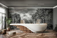 Scenic Herengracht Amsterdam canal view for living room walls

