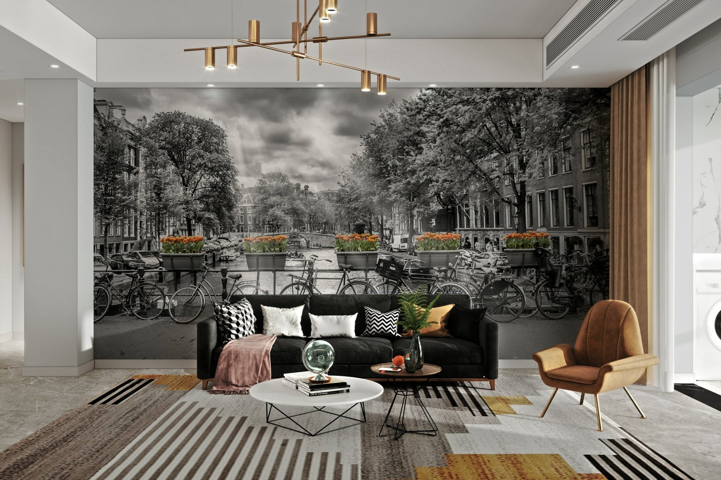 Beautiful Herengracht Amsterdam wall mural for modern decor

