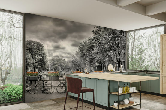 Herengracht Amsterdam wall mural with classic canal view, GD2230