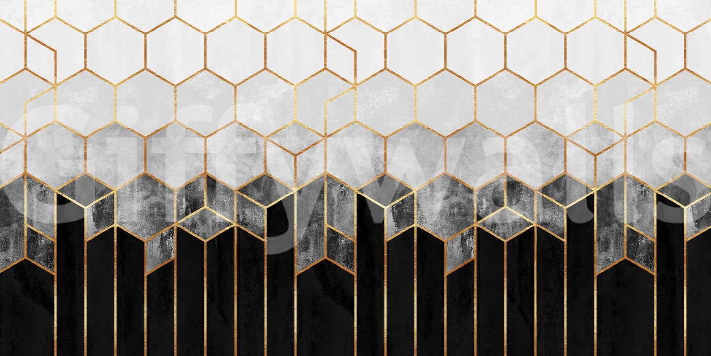 Hex Deco Wall Mural - 2715906