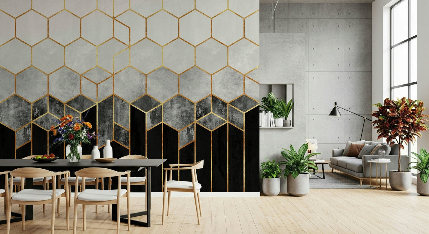 Hex Deco Wall Mural - 2715906