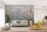 Hexagon Cement Wall Tiles Wallpaper Mural - Giffywalls