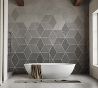 geometric wallpaper with hexagons