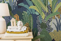Hidden Jungle Cat Peel and Stick Wallpaper C402