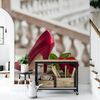 High Heels and Rose Wall Mural