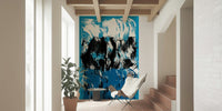Wallpaper mural Squally brushstrokes, tempestuous pattern, High Tide art.