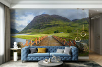 Scenic bridge mural in the highlands

