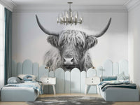 Wall decor evoking the Scottish Highlands and nature.

