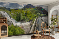 Dramatic water flow.

