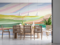 Artistic colorful hills for a vibrant feature wall., GD8470
