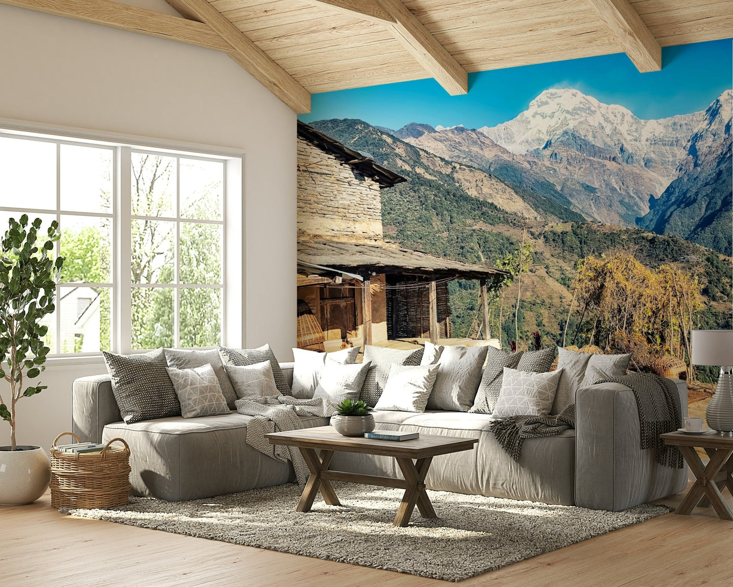 Himalayan Home View Wall Mural