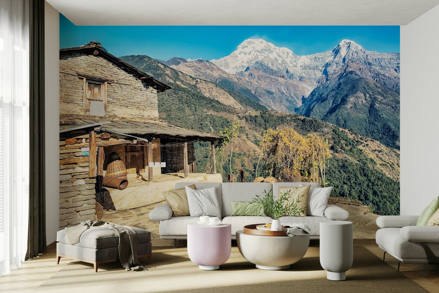 Himalayan Home View Wall Mural