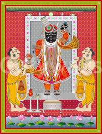 The overall feeling of the artwork is auspicious and peaceful.
