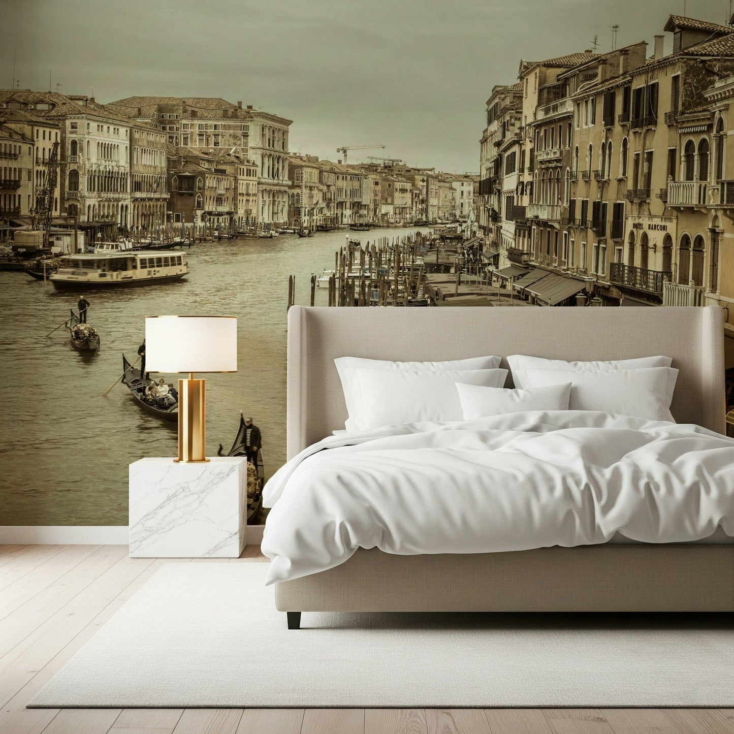 Interior featuring the subtle European charm of Historic Grand Canal design.