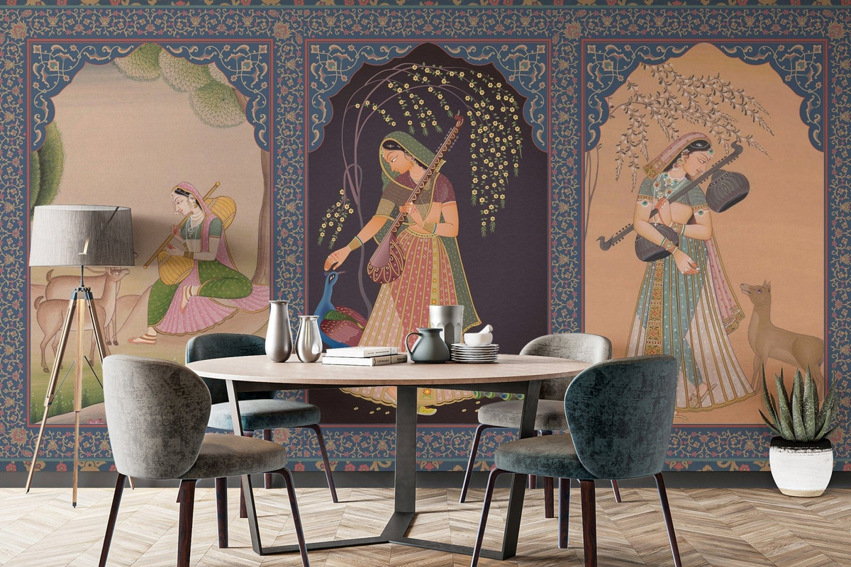 Indian Wallpaper Designs - Traditional & Modern Styles