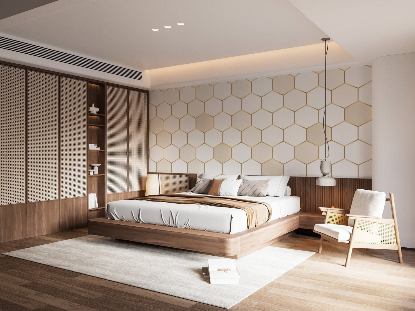 Honeycomb Hexagon wallpaper Murals - Giffywalls abstract-05