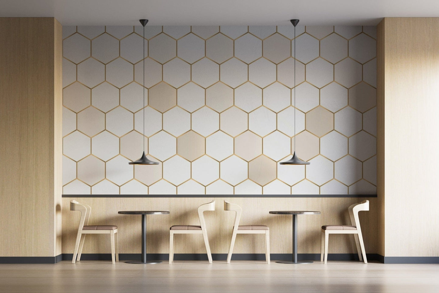 Honeycomb Hexagon wallpaper Murals - Giffywalls abstract-05