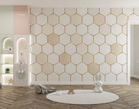 Geometric Honeycomb Hexagon Mural
 abstract-05