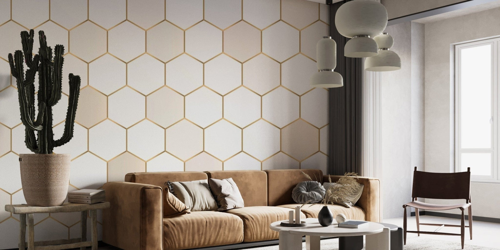 Honeycomb Hexagon wallpaper Murals - Giffywalls abstract-05