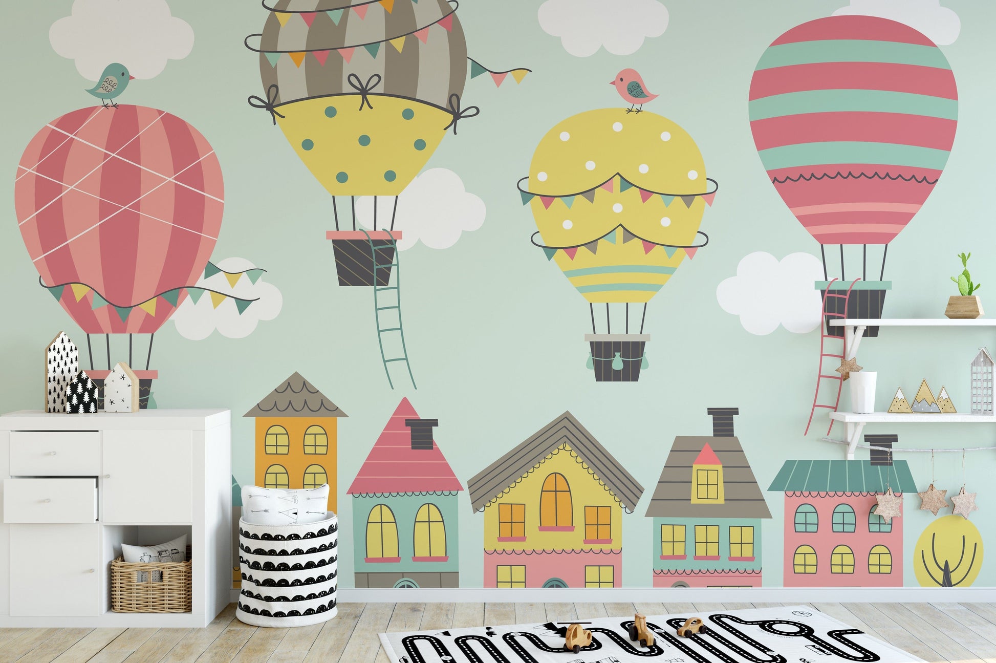 Hot Air Balloons Nursery wallpaper - Giffywalls