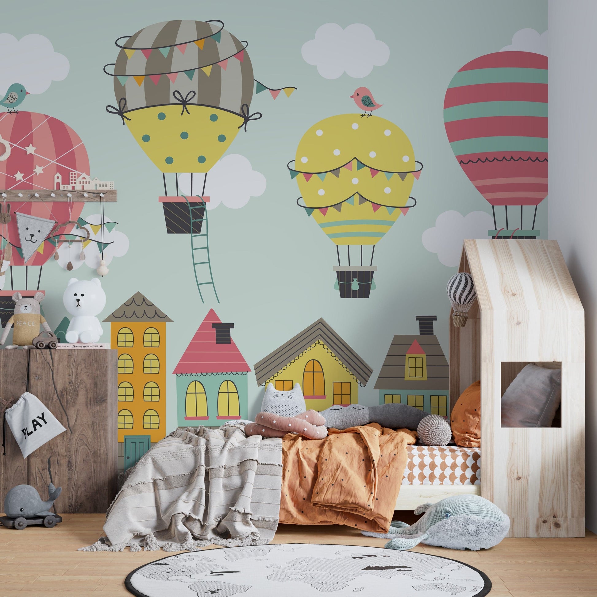 Hot Air Balloons Wallpaper Mural