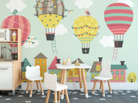 Hot Air Balloons wallpaper for Nursery 