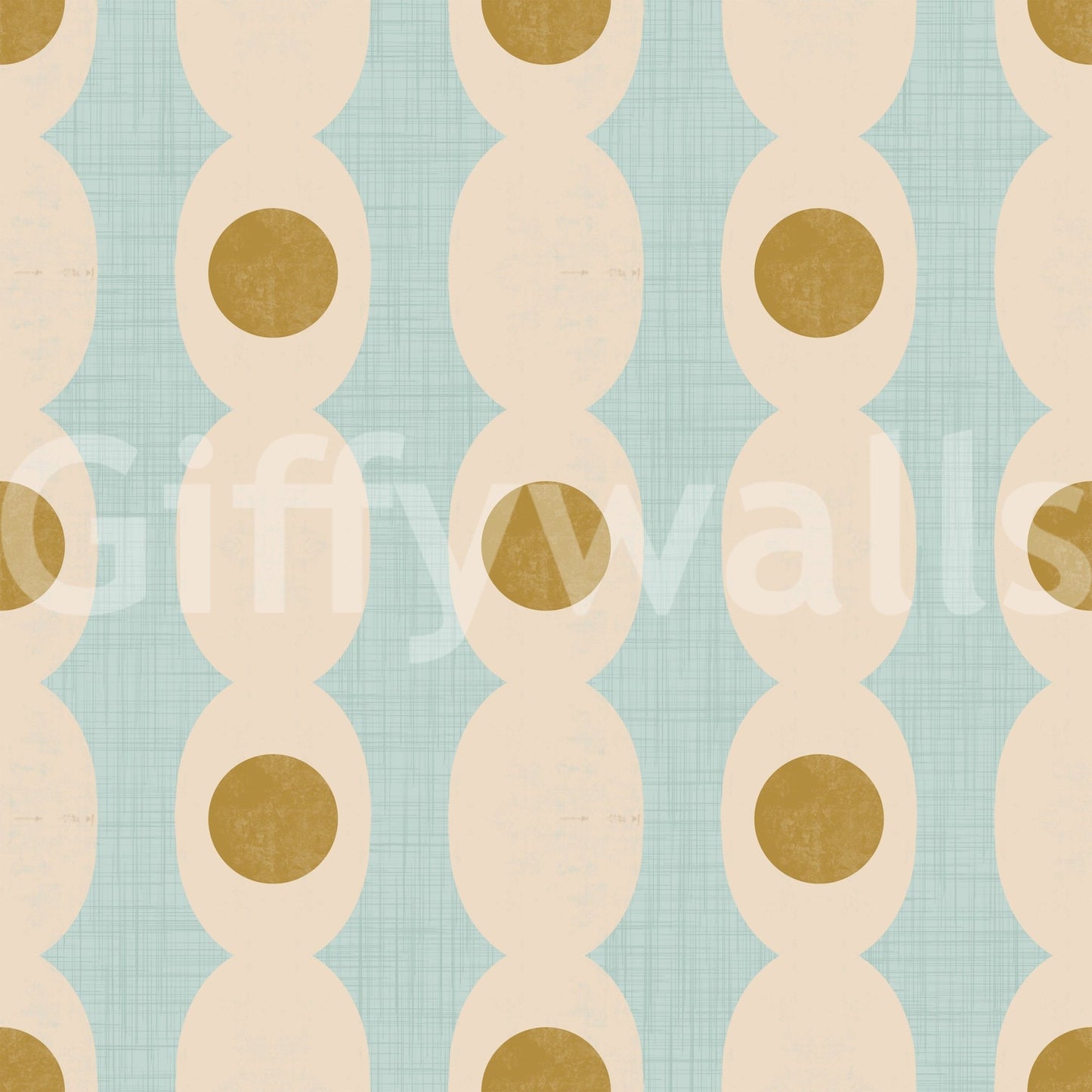 Retro Hourglass Echo design, stylish peel and stick wallpaper.