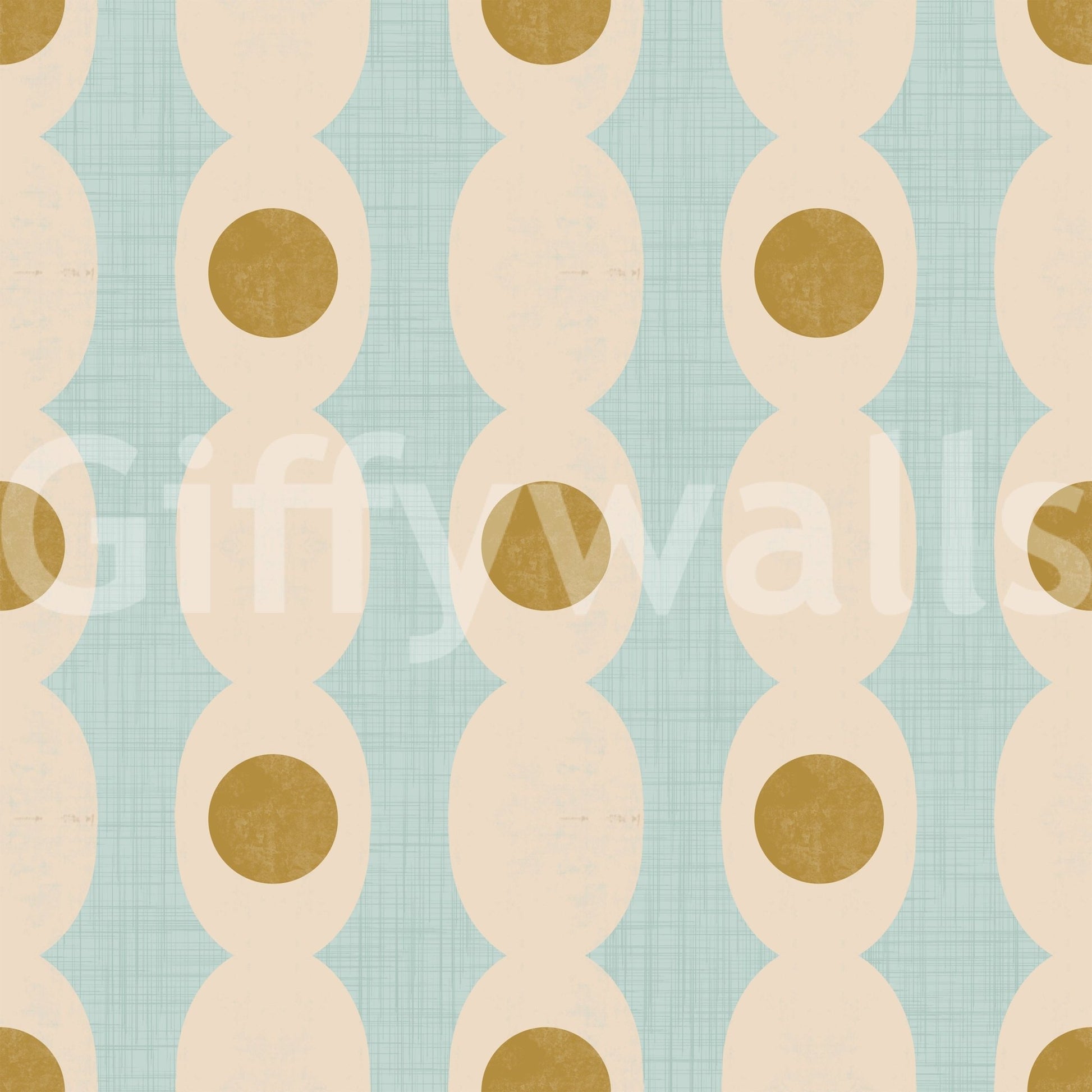 Retro Hourglass Echo design, stylish peel and stick wallpaper.