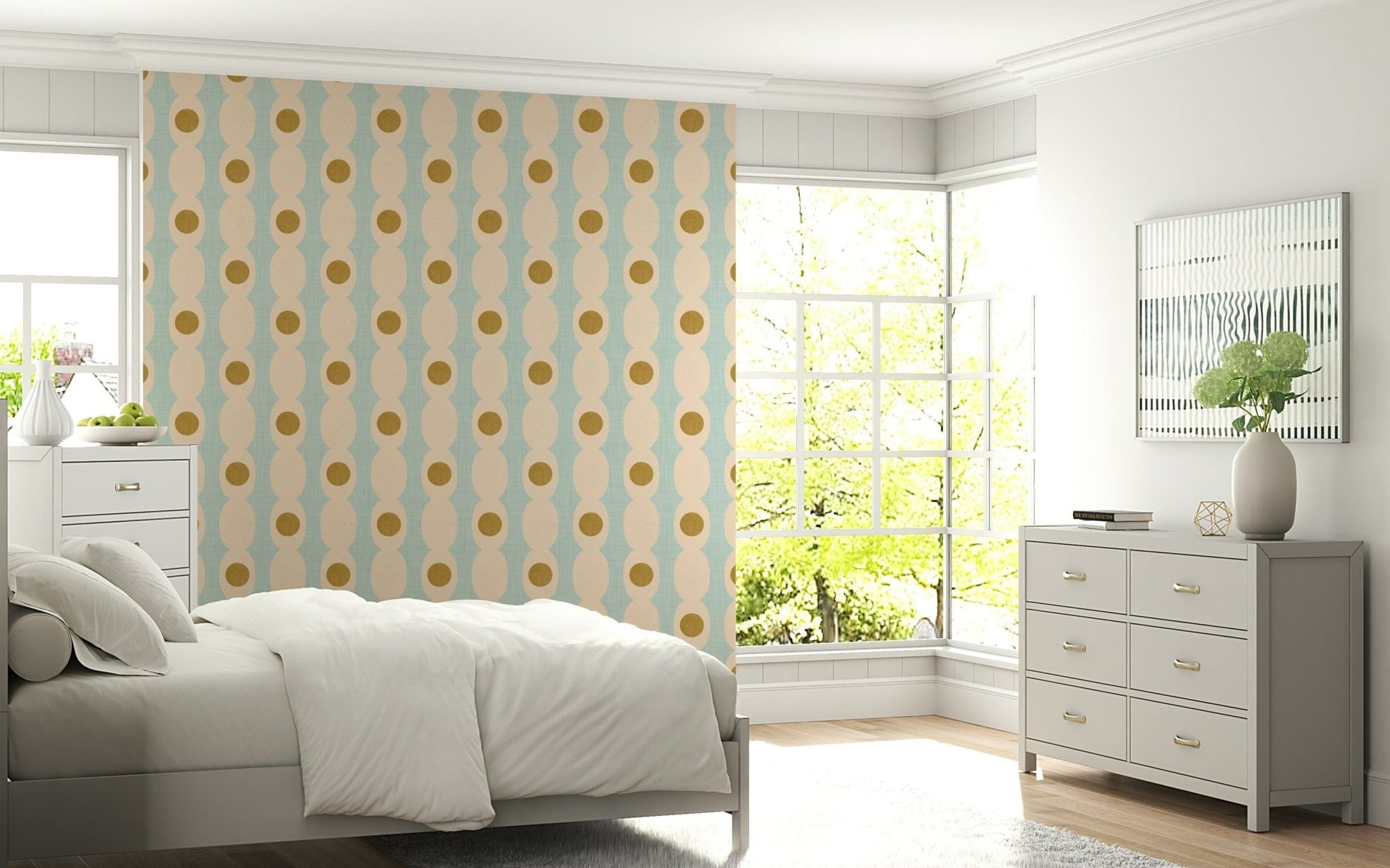 Modern decor Hourglass Echo Wallpaper wall covering