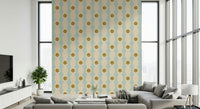 Geometric repeating pattern, Hourglass Echo wall mural.