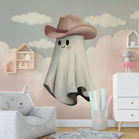 The art style is minimalist, graphic, and clean.
