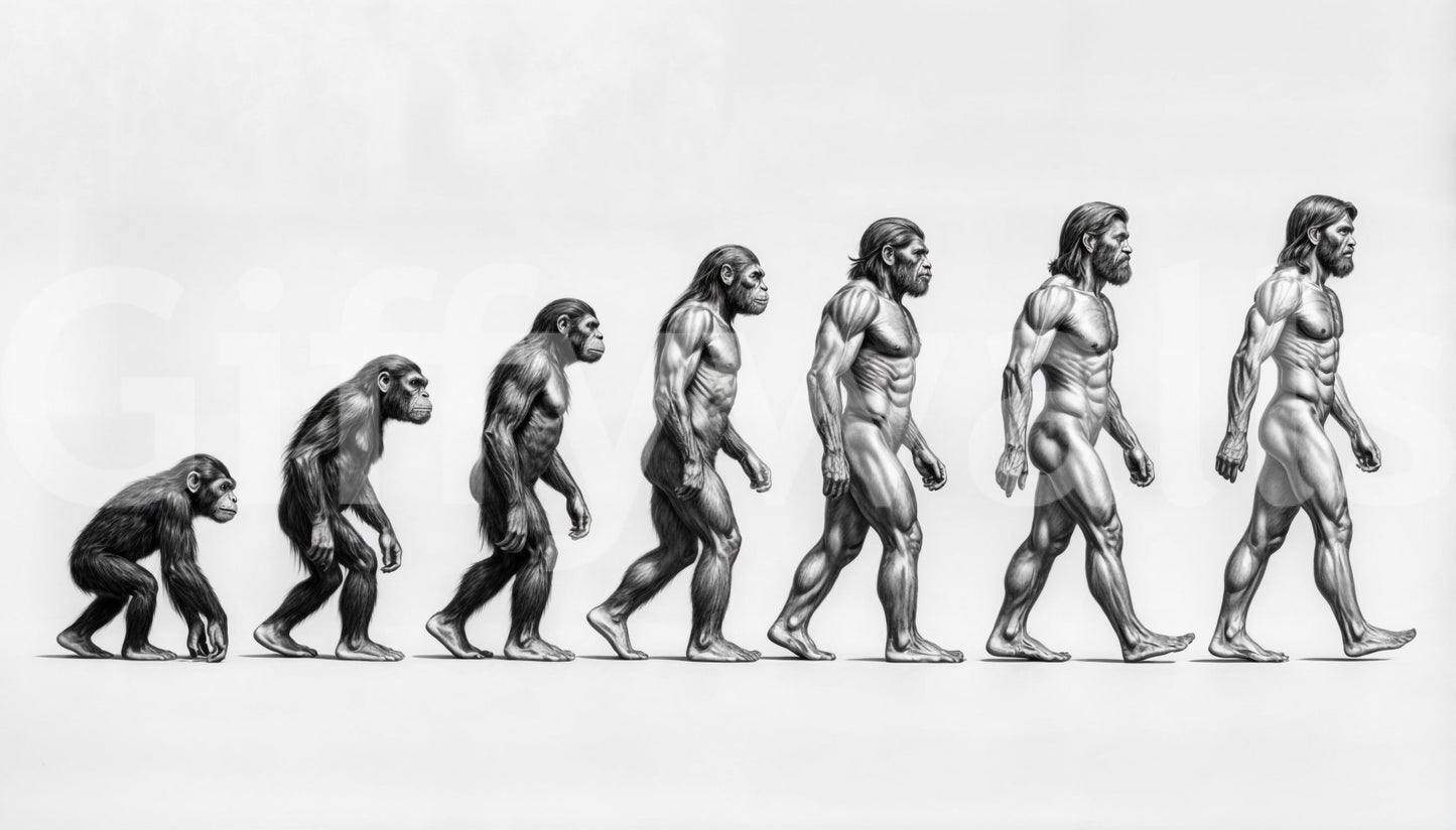 The colors are muted, possibly black and white or sepia.

