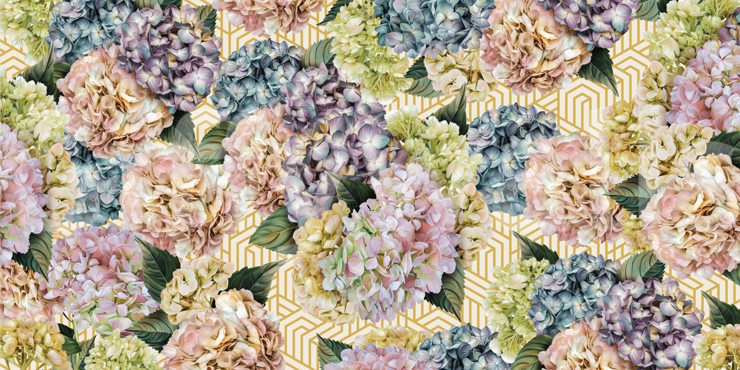 A high-quality serene flower wall mural for walls.