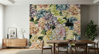 A serene subtle flower wall mural for your decor.