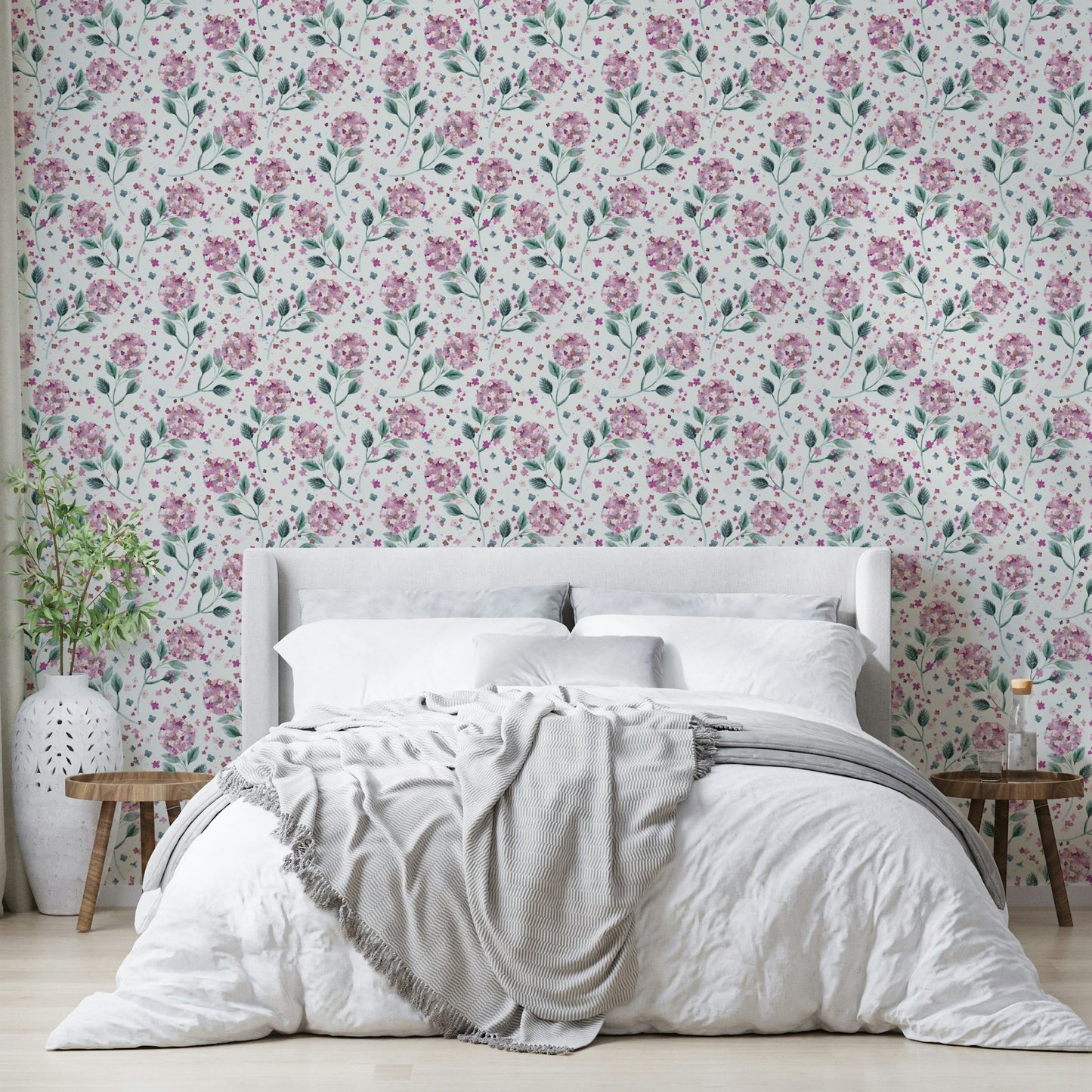 Elegant floral garden wallpaper

