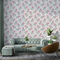 Romantic floral wall mural

