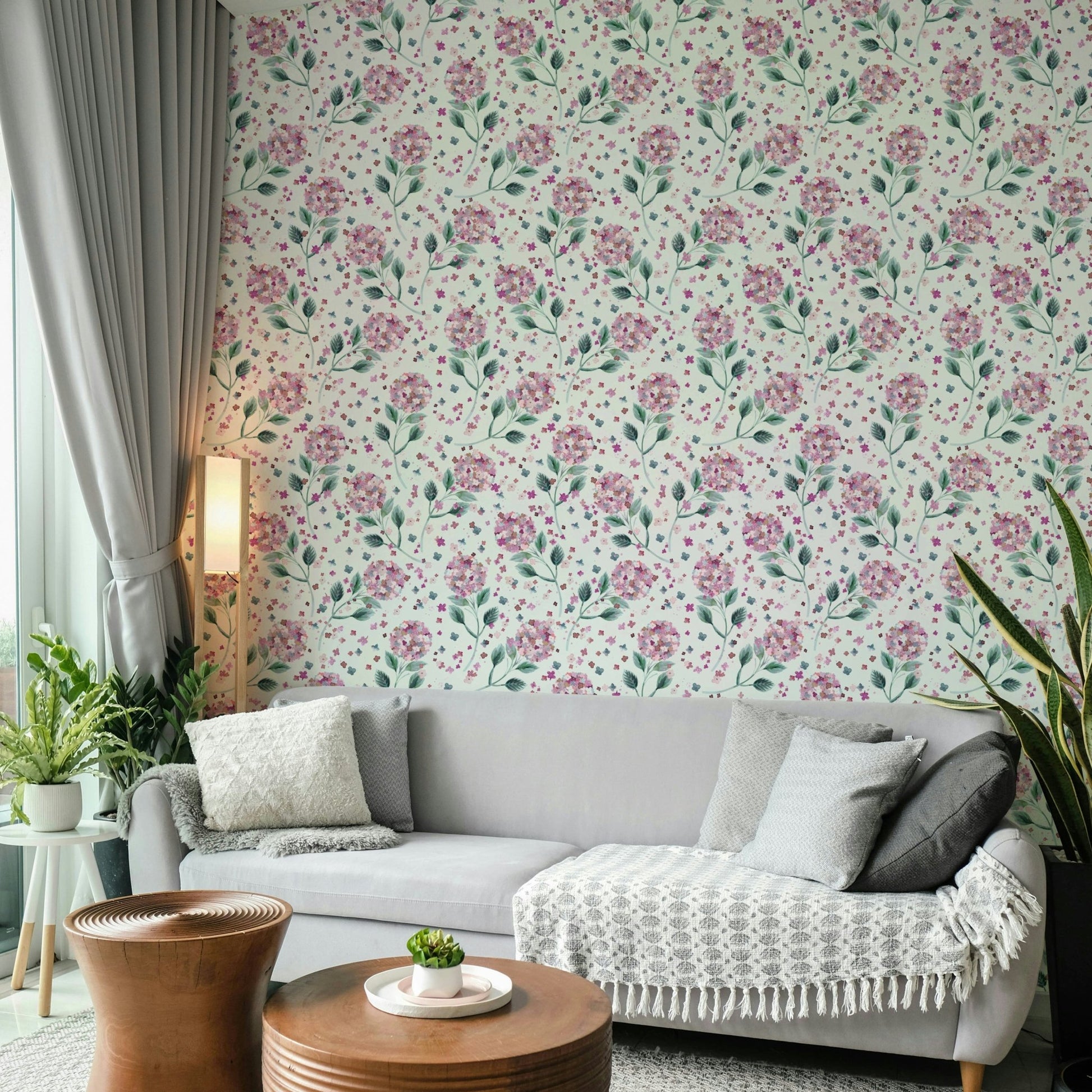 Feminine watercolor flower design

