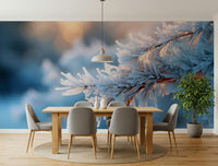 An artistic minimalist form mural for home decor.