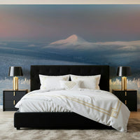 A contemplative dramatic vista wallpaper mural for a feature wall.