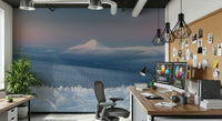 A classic mountain peak wallpaper for walls.