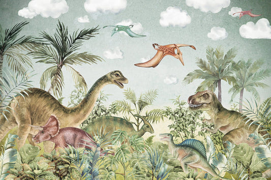 Dinosaur Kids Jungle Wallpaper Murals