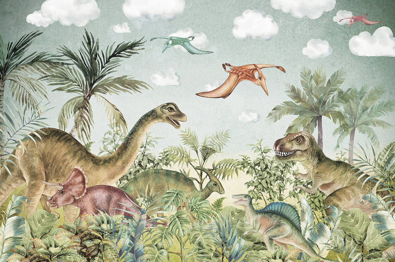 Dinosaur Kids Jungle Wallpaper Murals