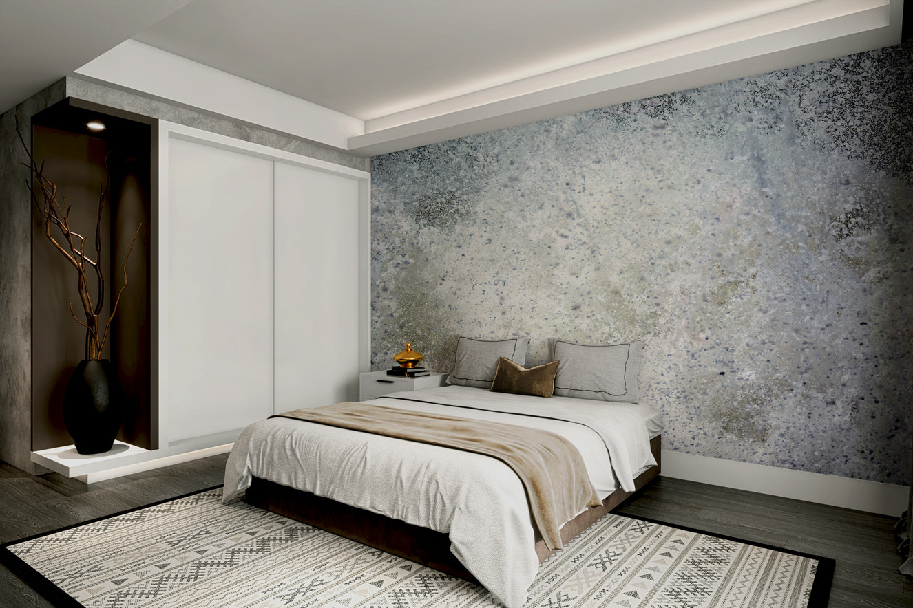 A beautiful abstract art wallpaper mural for a modern home.

