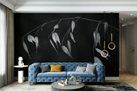 The wallpaper is used as a feature wall in a bedroom., GD4602