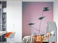 A delicate dried flower wallpaper mural for a feature wall.

