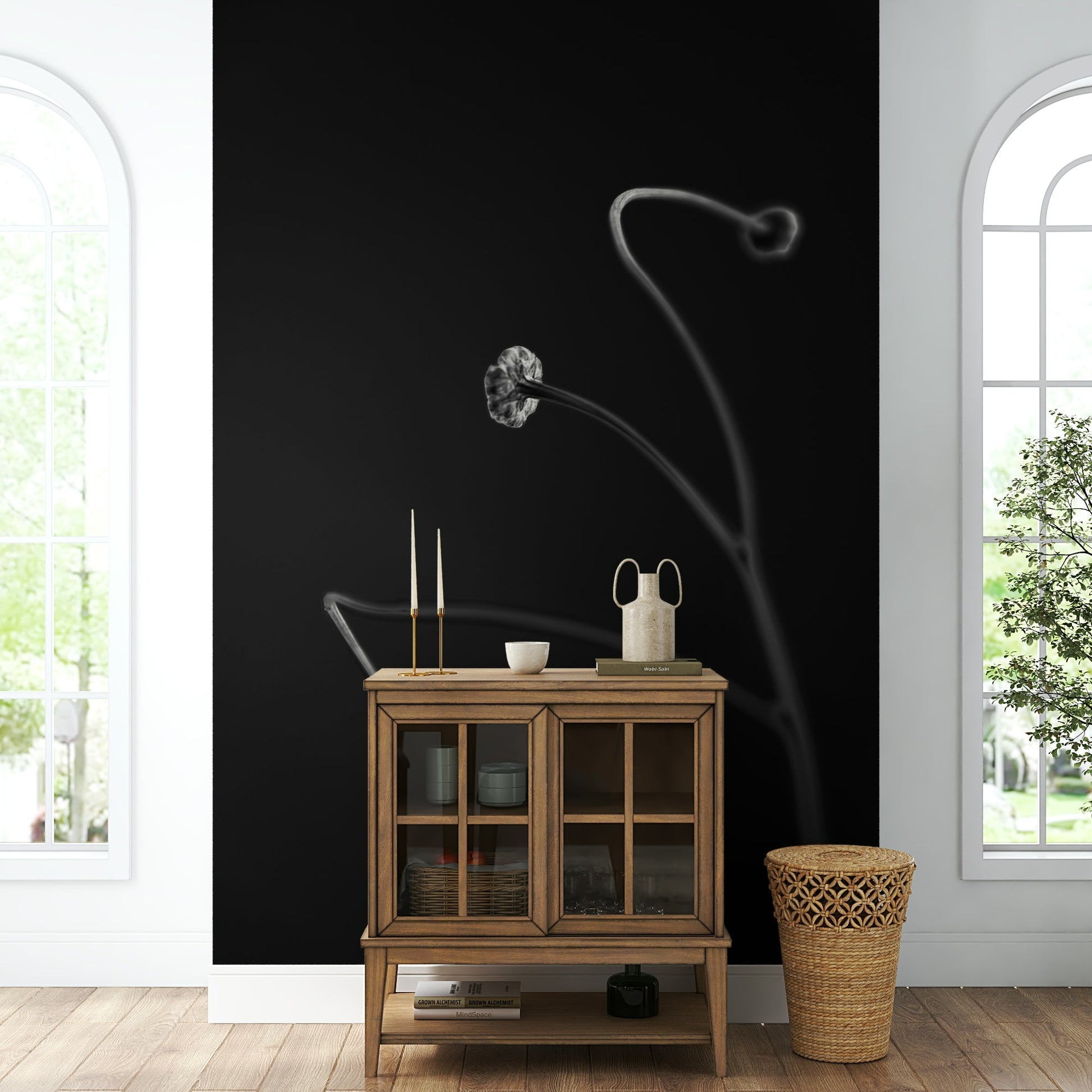 A close-up of the textured details in the artistic design.