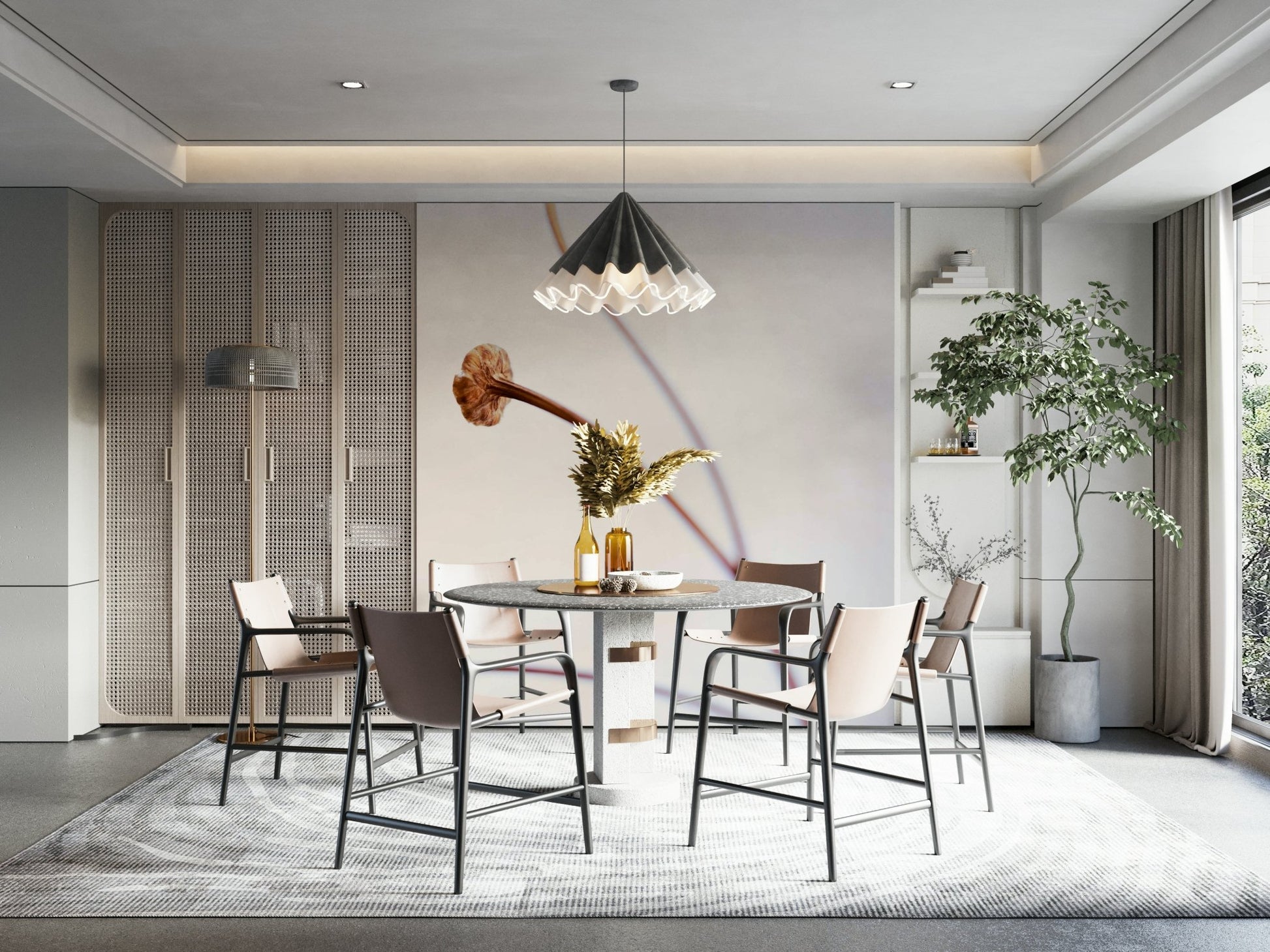 A close-up of the delicate, dried plant form against a light background.