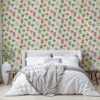 Nature-inspired wallpaper for walls with insects GD485


