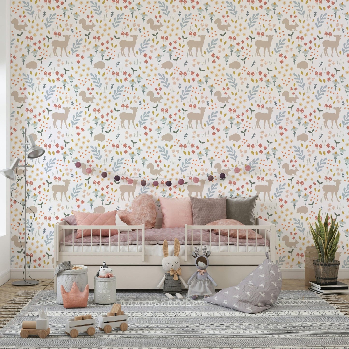 Forest life floral seamless repeat GD323

