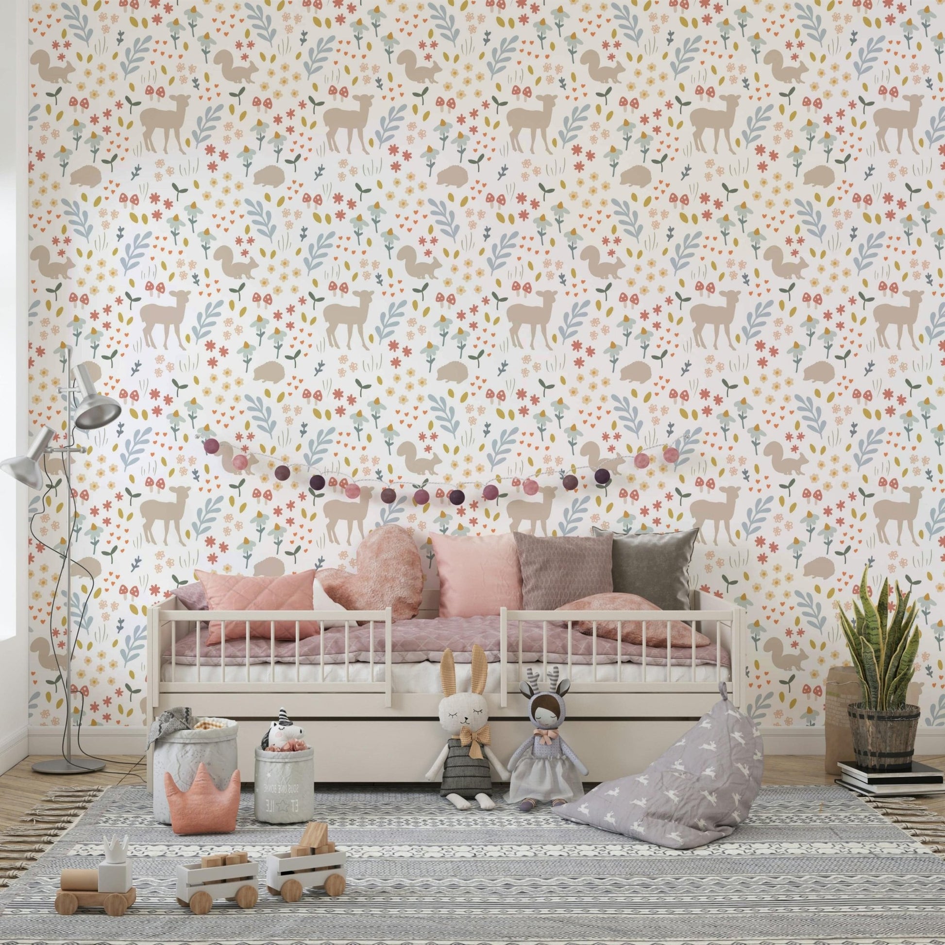 Forest life floral seamless repeat GD323

